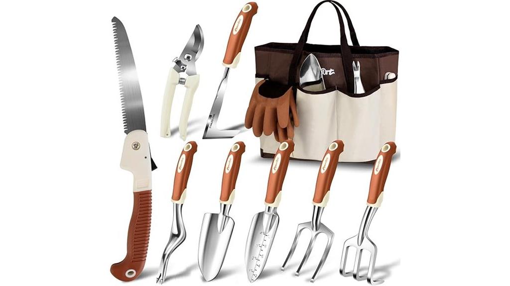 10 piece gardening tool set