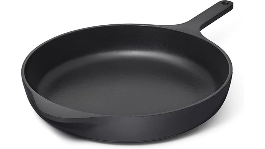 12 inch enamelled cast iron skillet