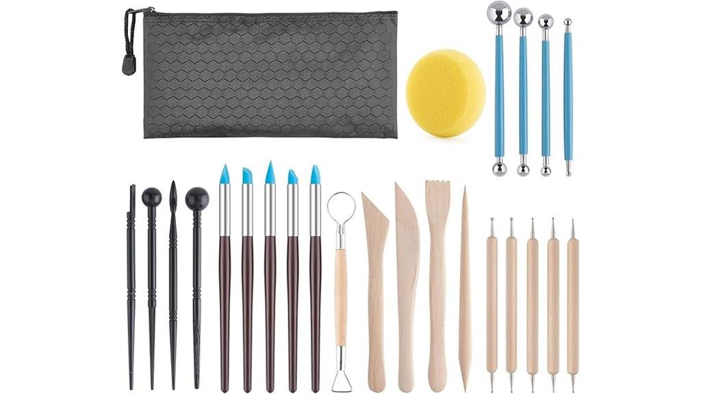 25 piece clay modeling set