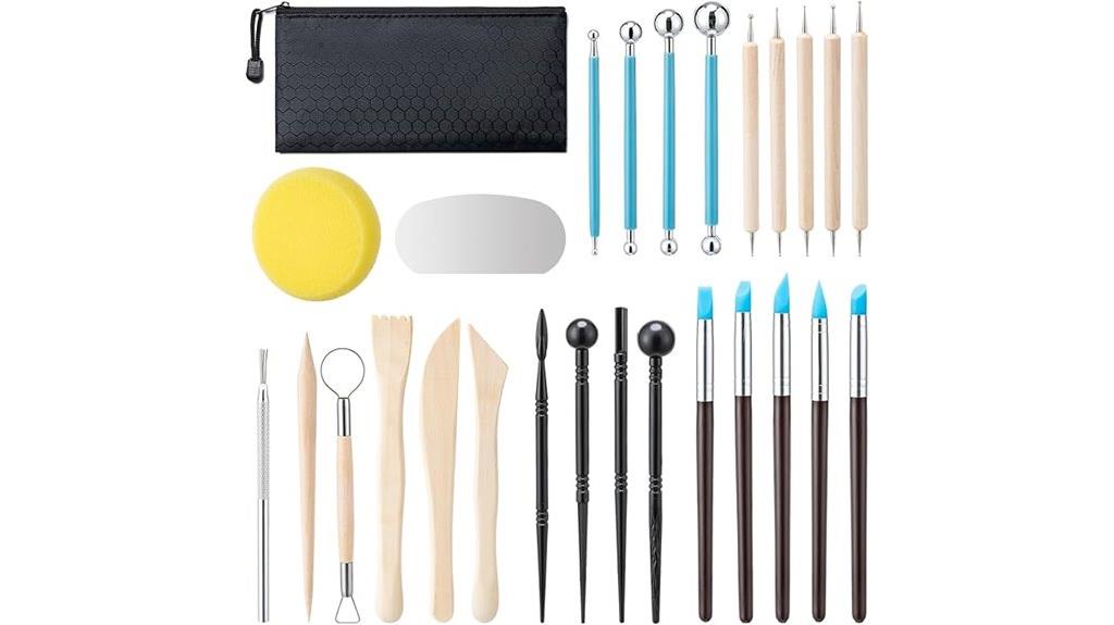 27 piece pottery tools set