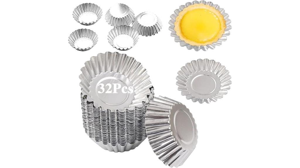 32 pack egg tart molds
