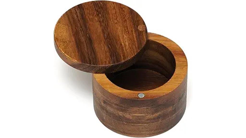 acacia salt spice box