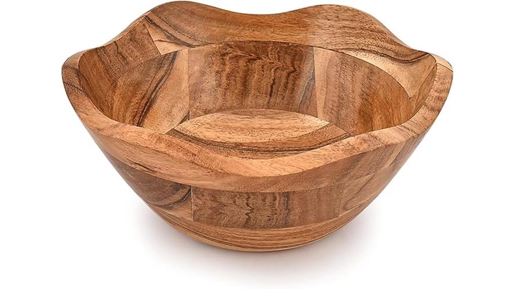 acacia wood salad bowl
