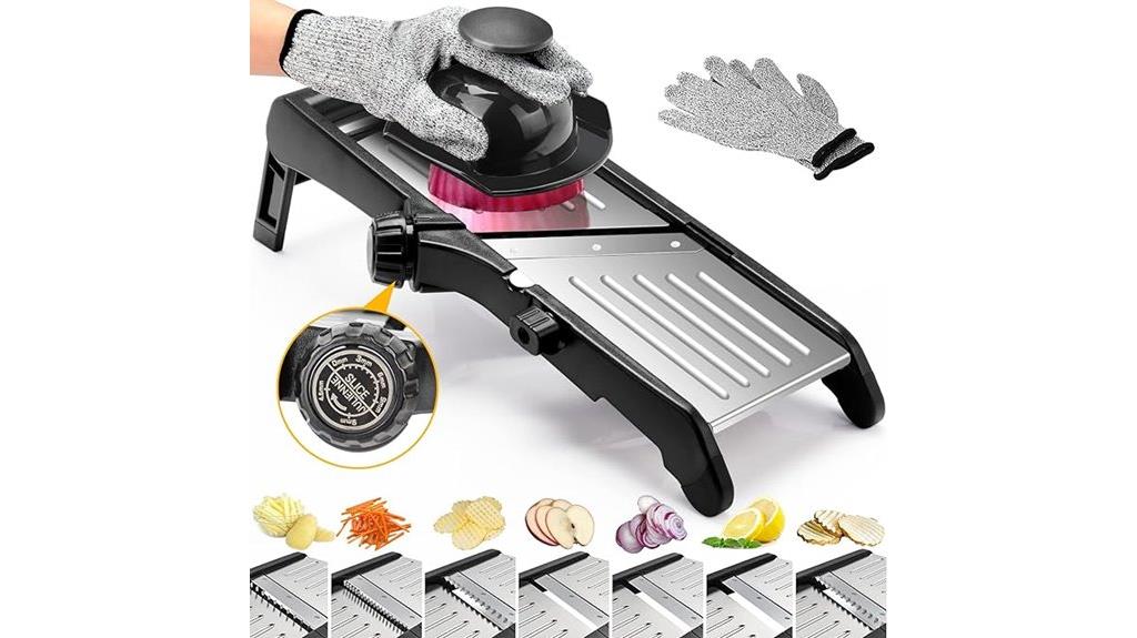 adjustable blade food slicer