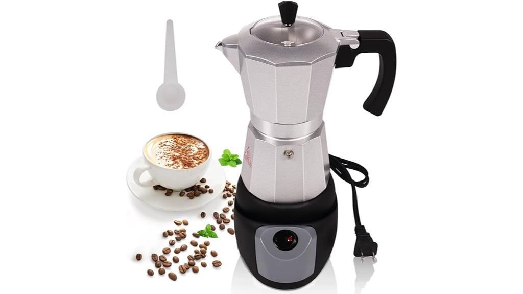aluminum espresso coffee maker