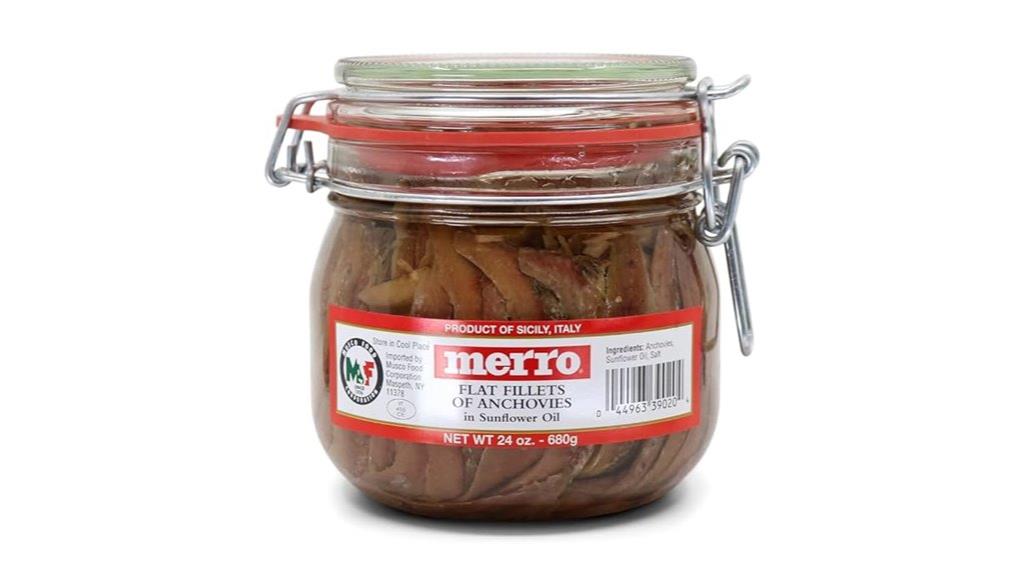 anchovy fillets in oil