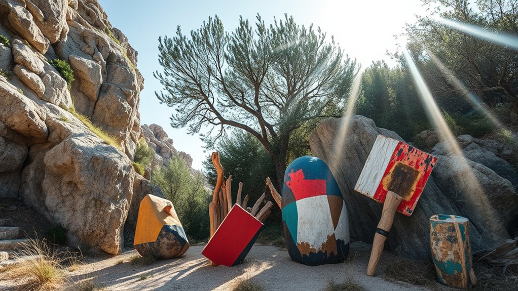 art reflecting sardinian resilience