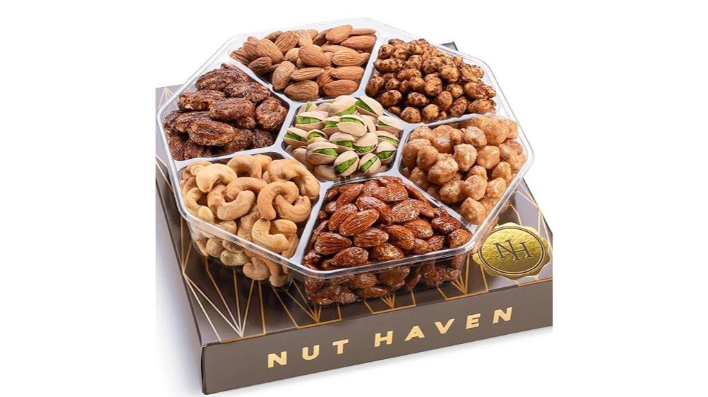 assorted gourmet nuts basket