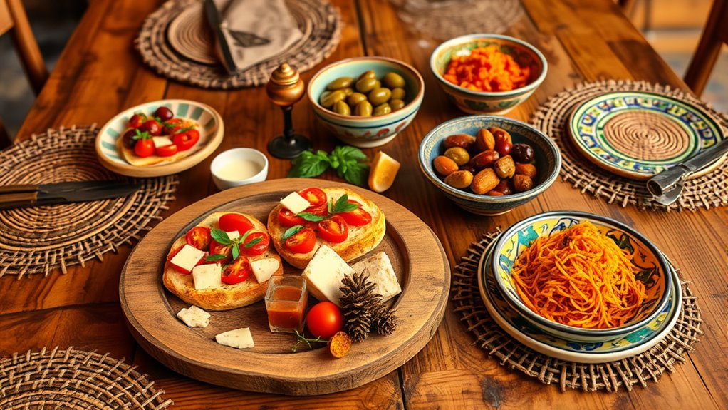 authentic sardinian appetizer presentation