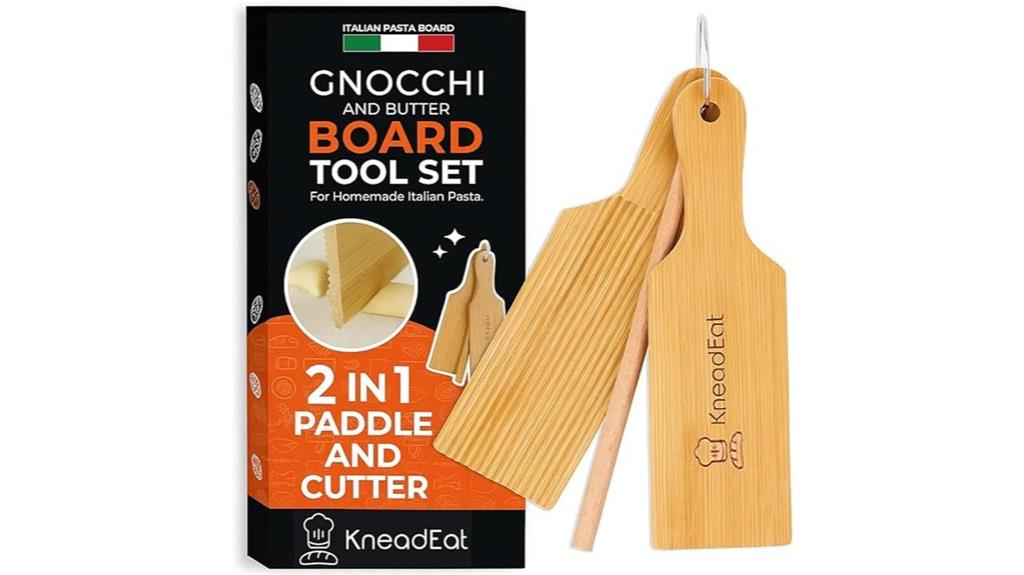 bamboo gnocchi and butter tools