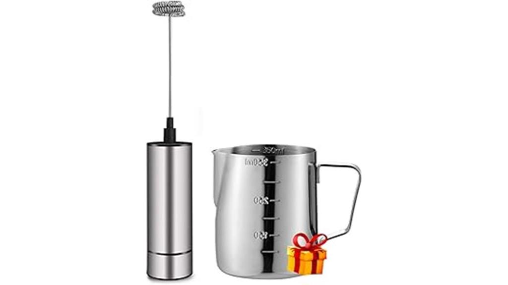 battery powered milk frother