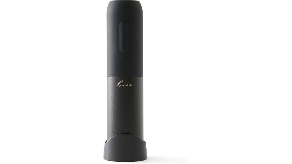 black compact electric corkscrew