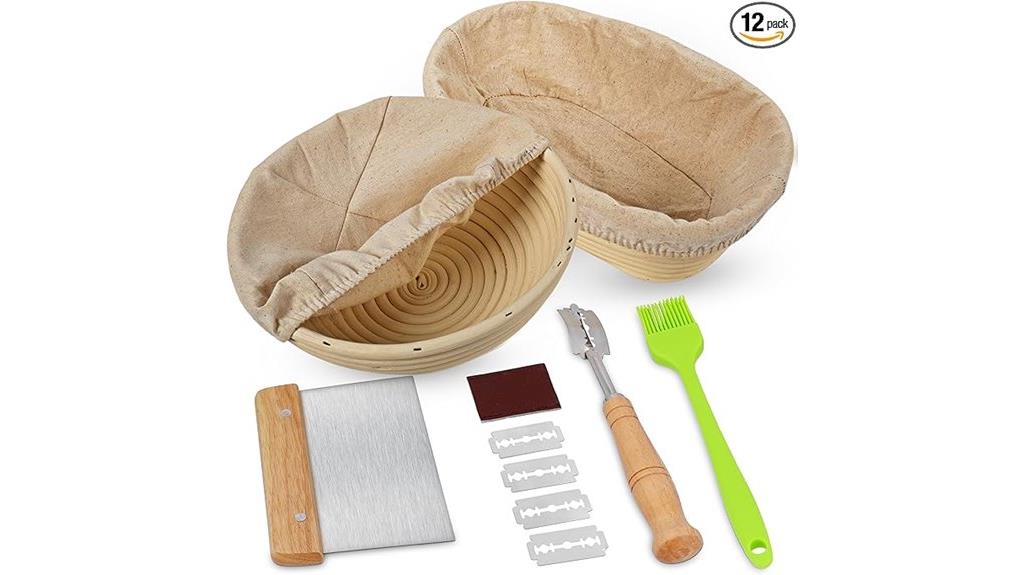 bread proofing basket set