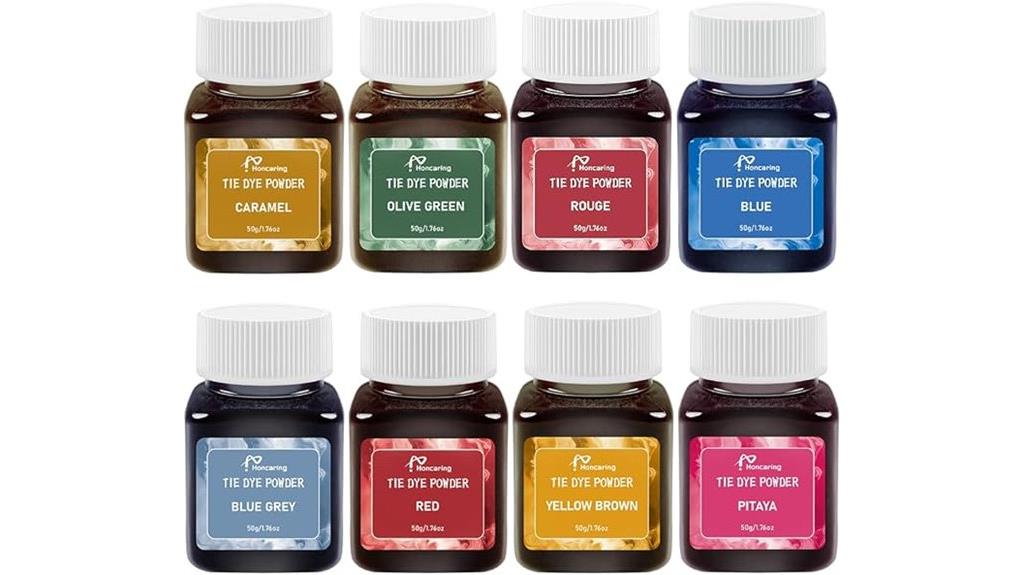 bright colorful fabric dye kit