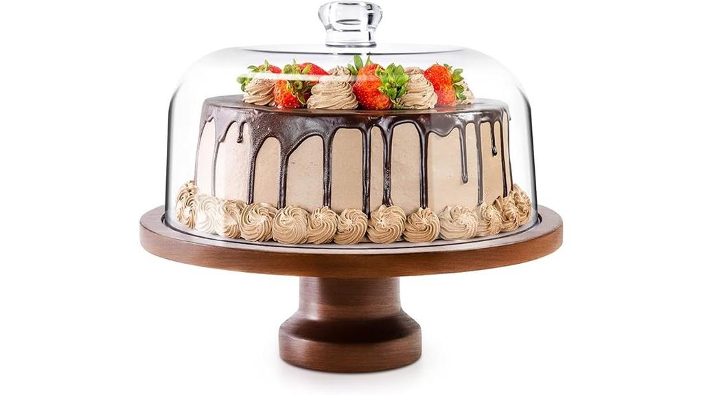 cake stand with dome