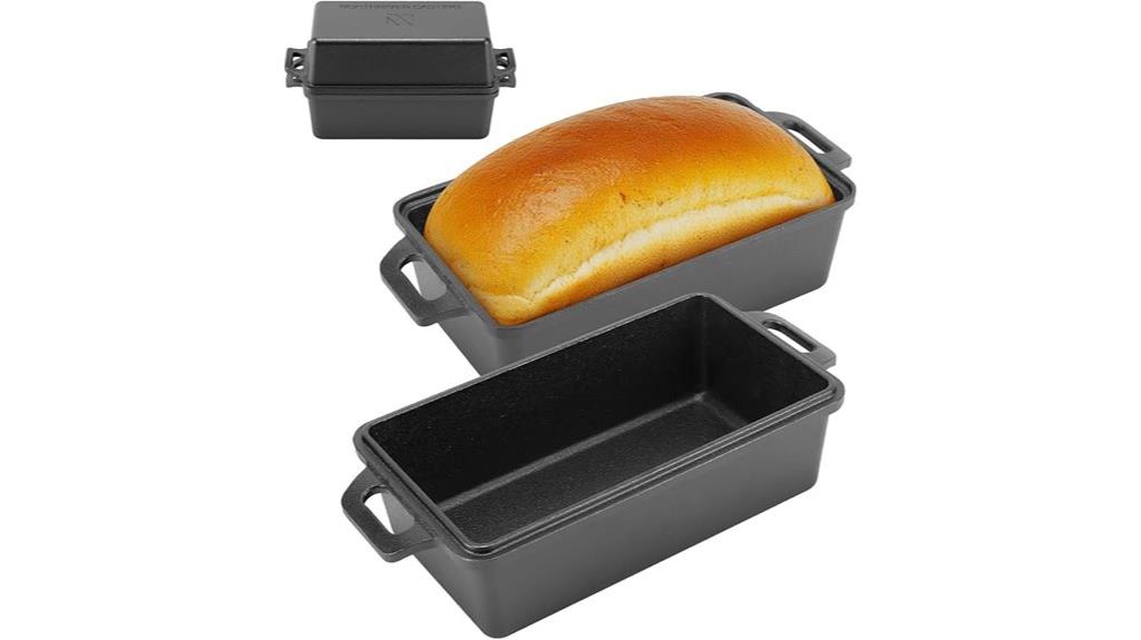 cast iron loaf pan set
