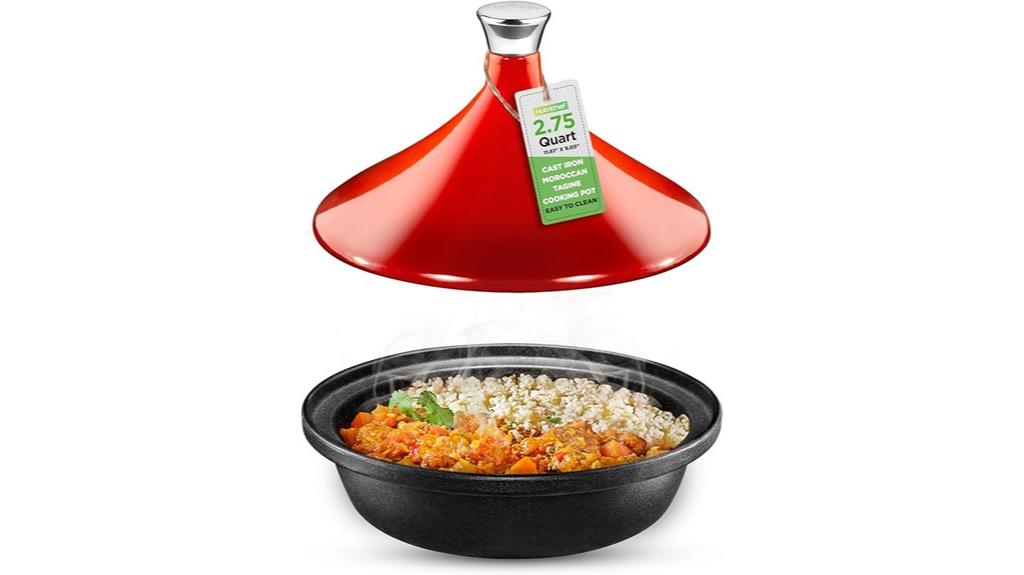 cast iron tagine with lid