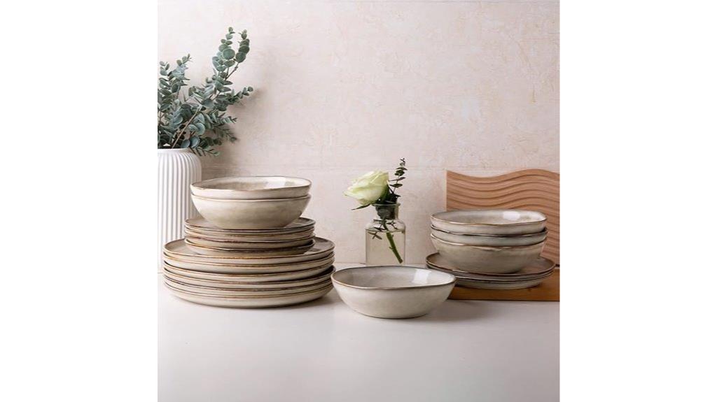 ceramic 12 piece dinnerware set