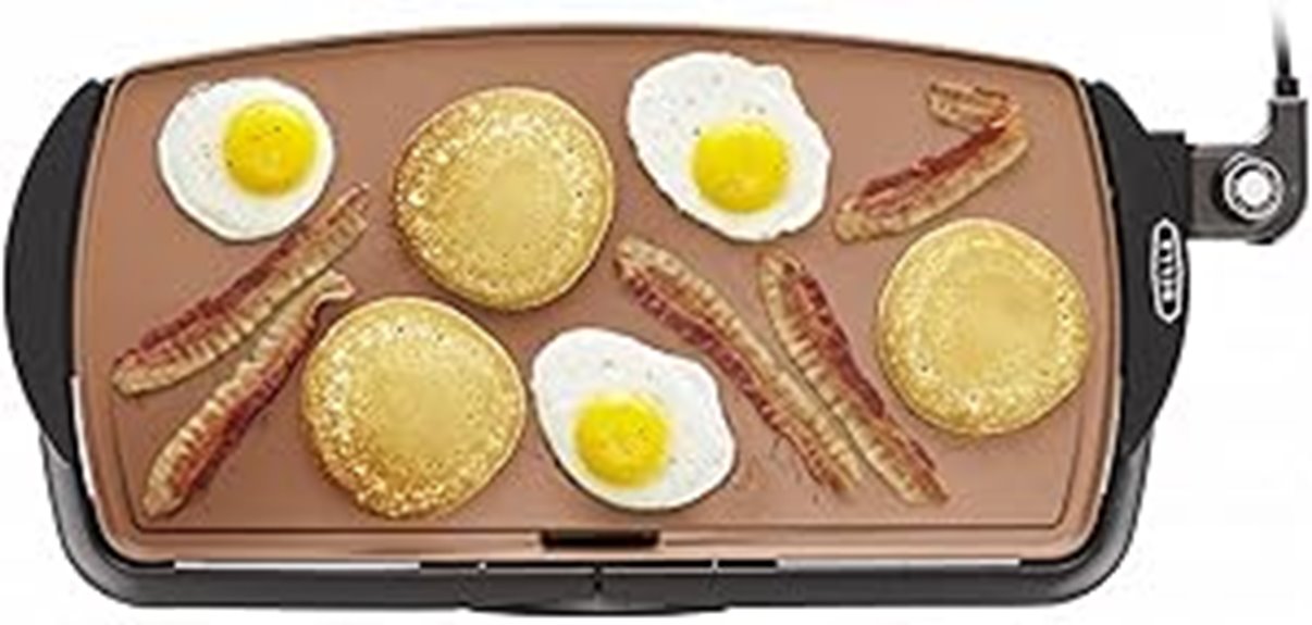 ceramic titanium griddle surface