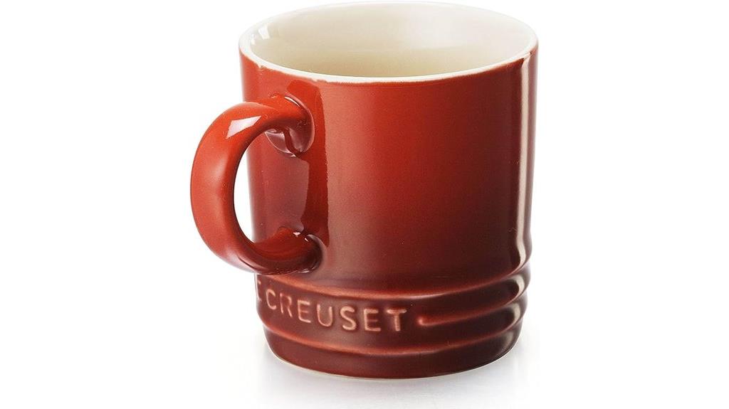 cerise stoneware espresso mug