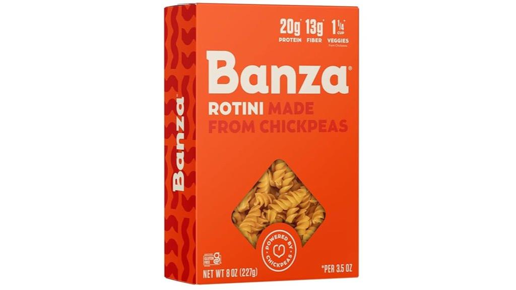 chickpea rotini pasta package