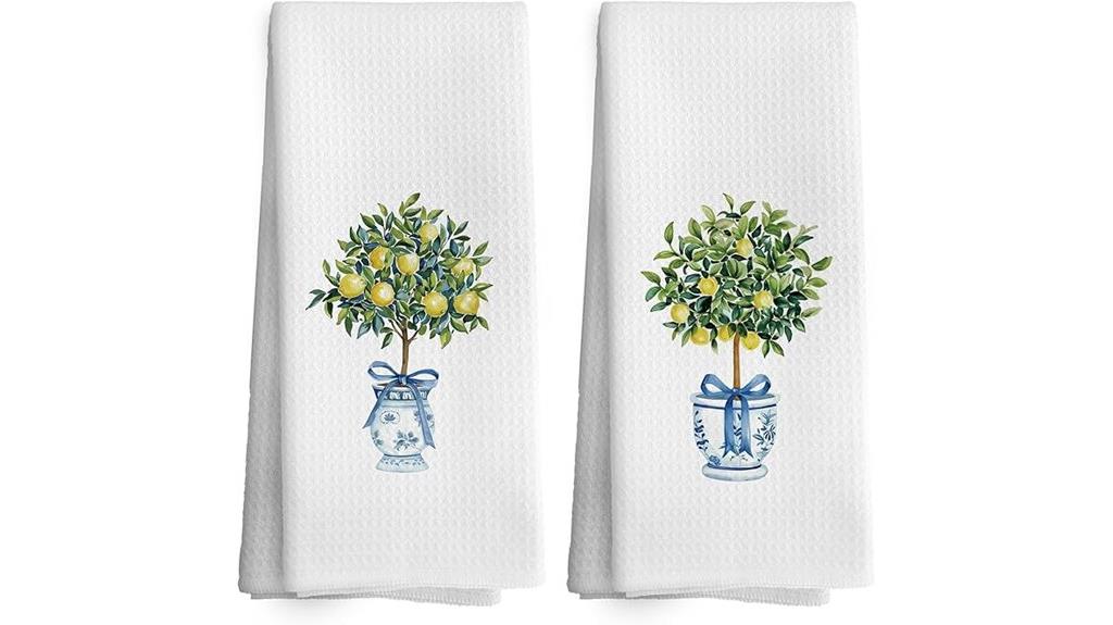 chinoiserie kitchen towel set