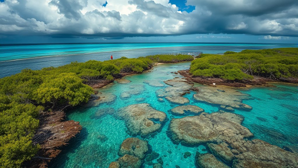 coastal habitat destruction and pollution