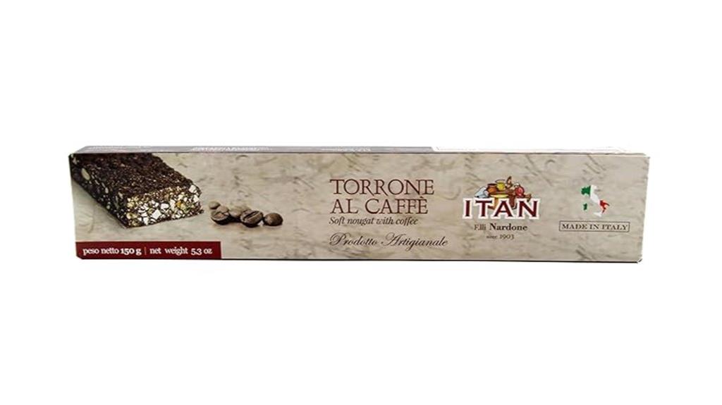 coffee flavored soft nougat