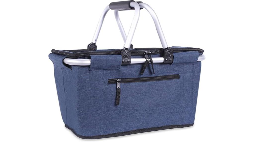 collapsible 27l picnic basket