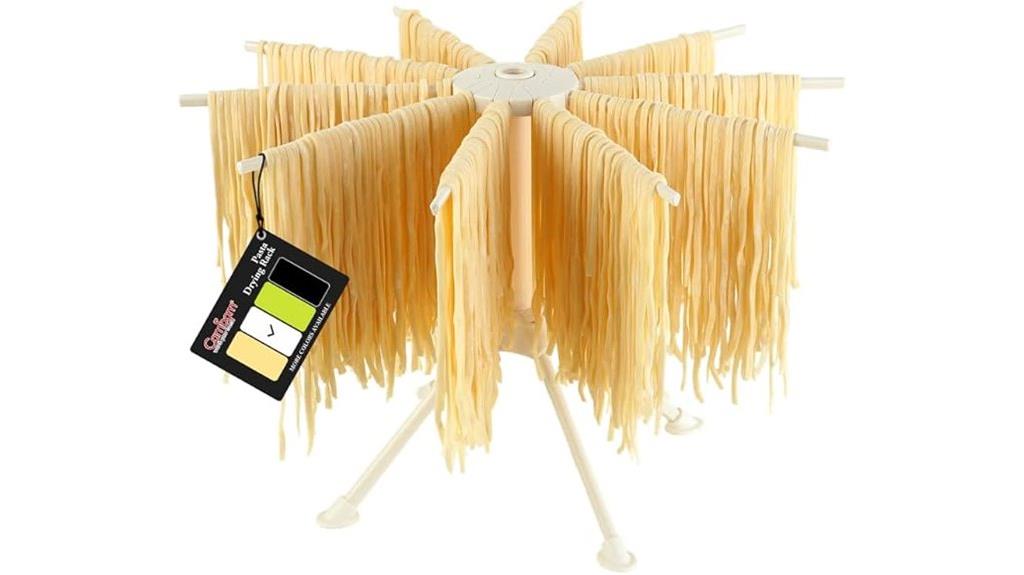 collapsible pasta drying rack