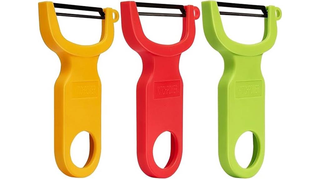 colorful vegetable peelers pack