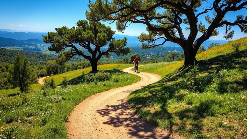 create diverse scenic cycling trails