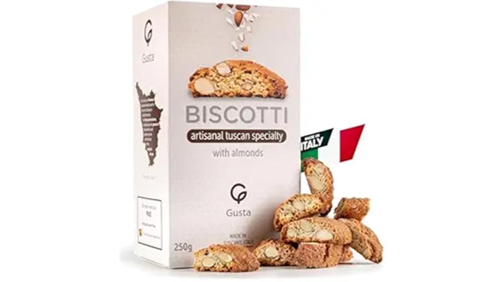 crunchy almond biscotti cookies