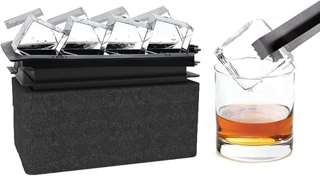 crystal clear ice cubes