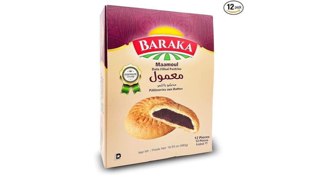 date filled butter cookies pack