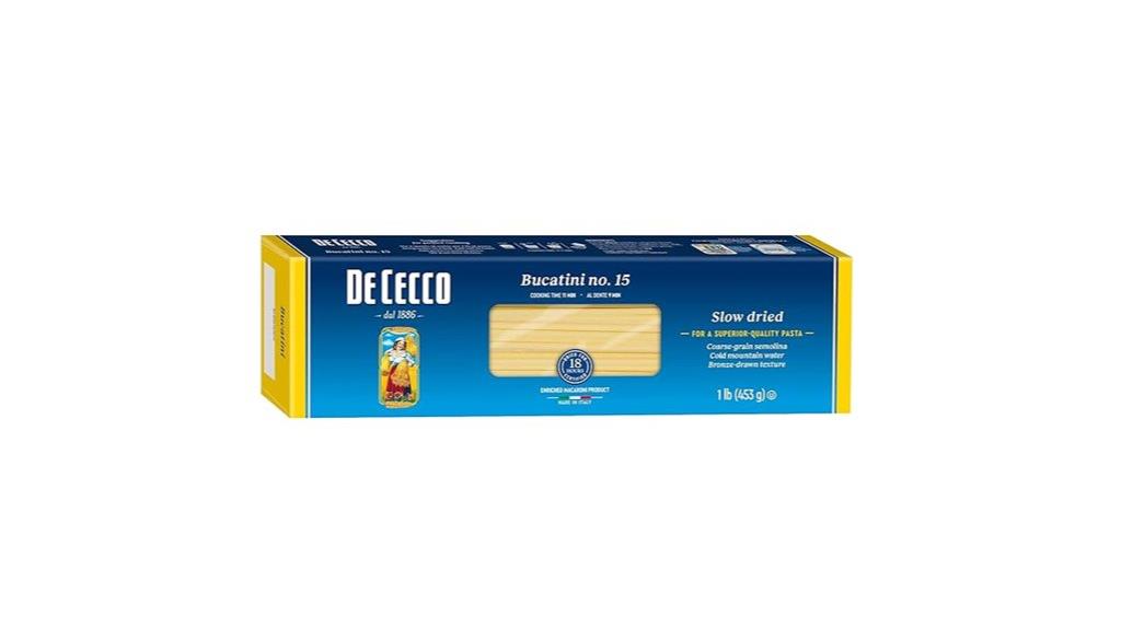 de cecco bucatini pasta