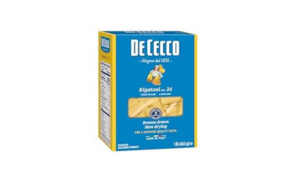 de cecco rigatoni pasta
