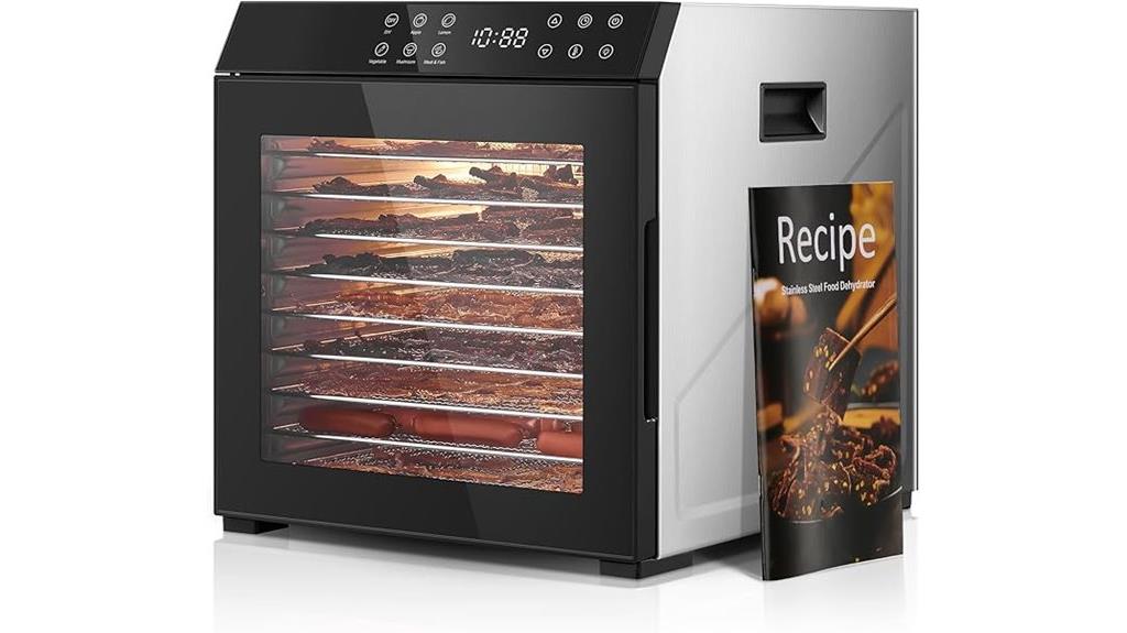 dehydrator with 10 trays