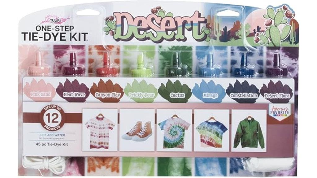 desert colored tie dye kit
