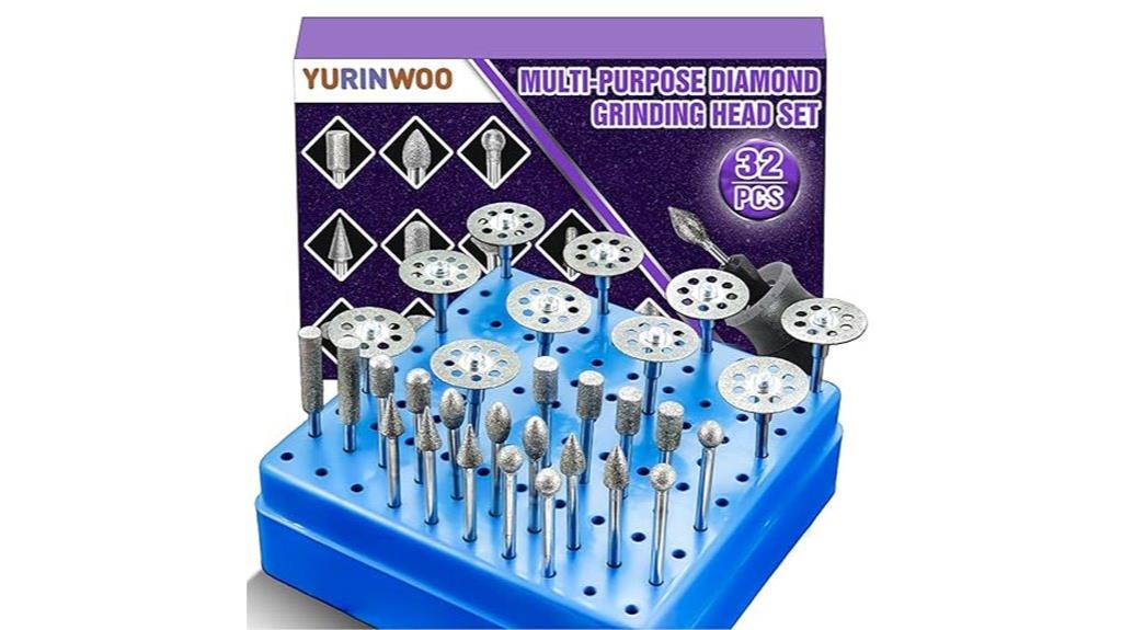 diamond grit rotary bit set