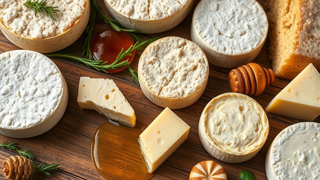 diverse sardinian sheep cheeses