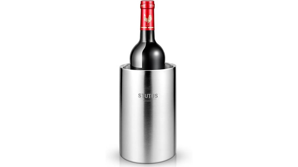 double wall stainless ice bucket