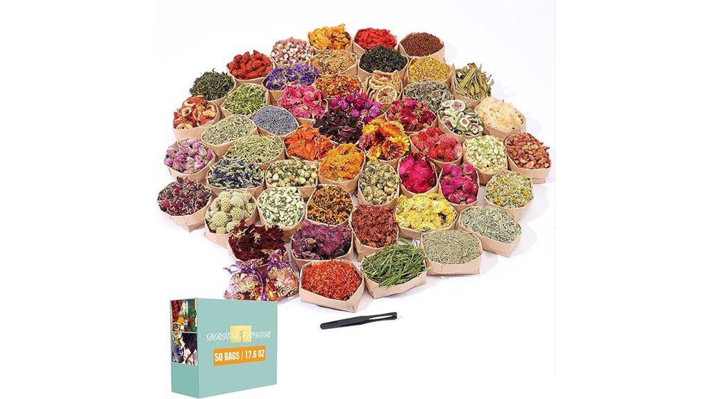 dried flowers herbal kit
