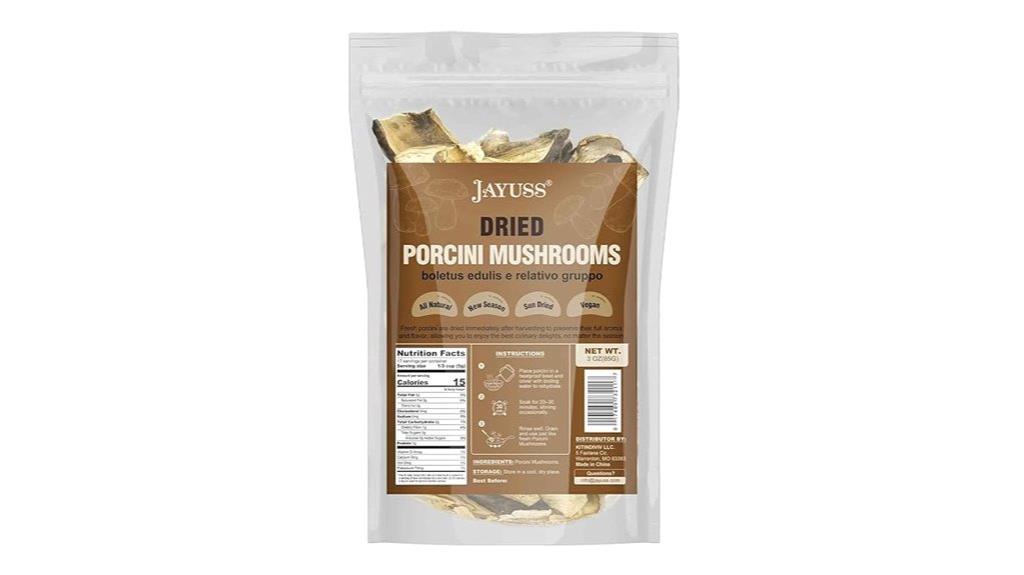 dried porcini mushroom package