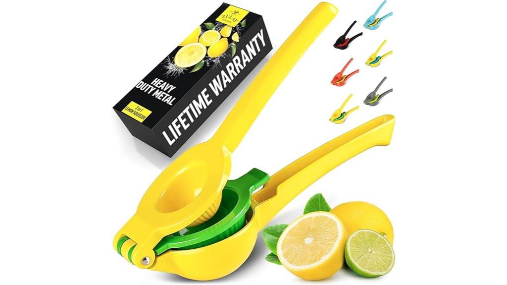 durable metal lemon squeezer