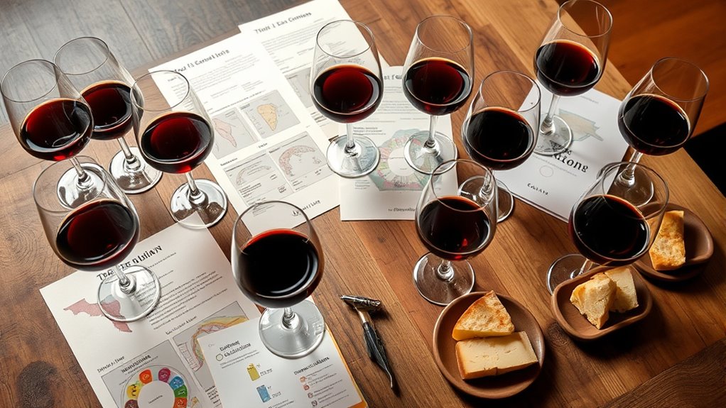 educational wine tasting preparation