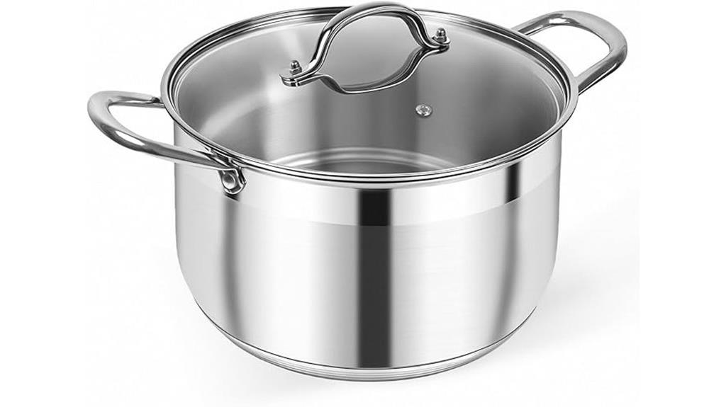 eight quart stainless stock pot
