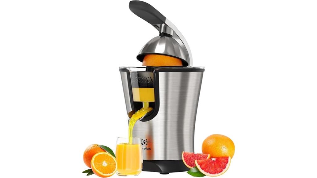 electric citrus juicer pulp