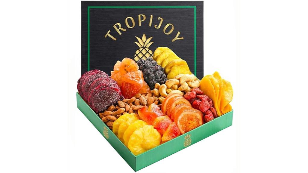 elegant dried fruit gift baskets
