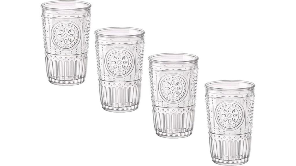 elegant glassware set